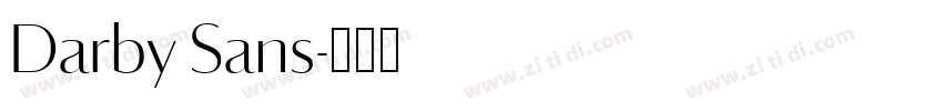 Darby Sans字体转换